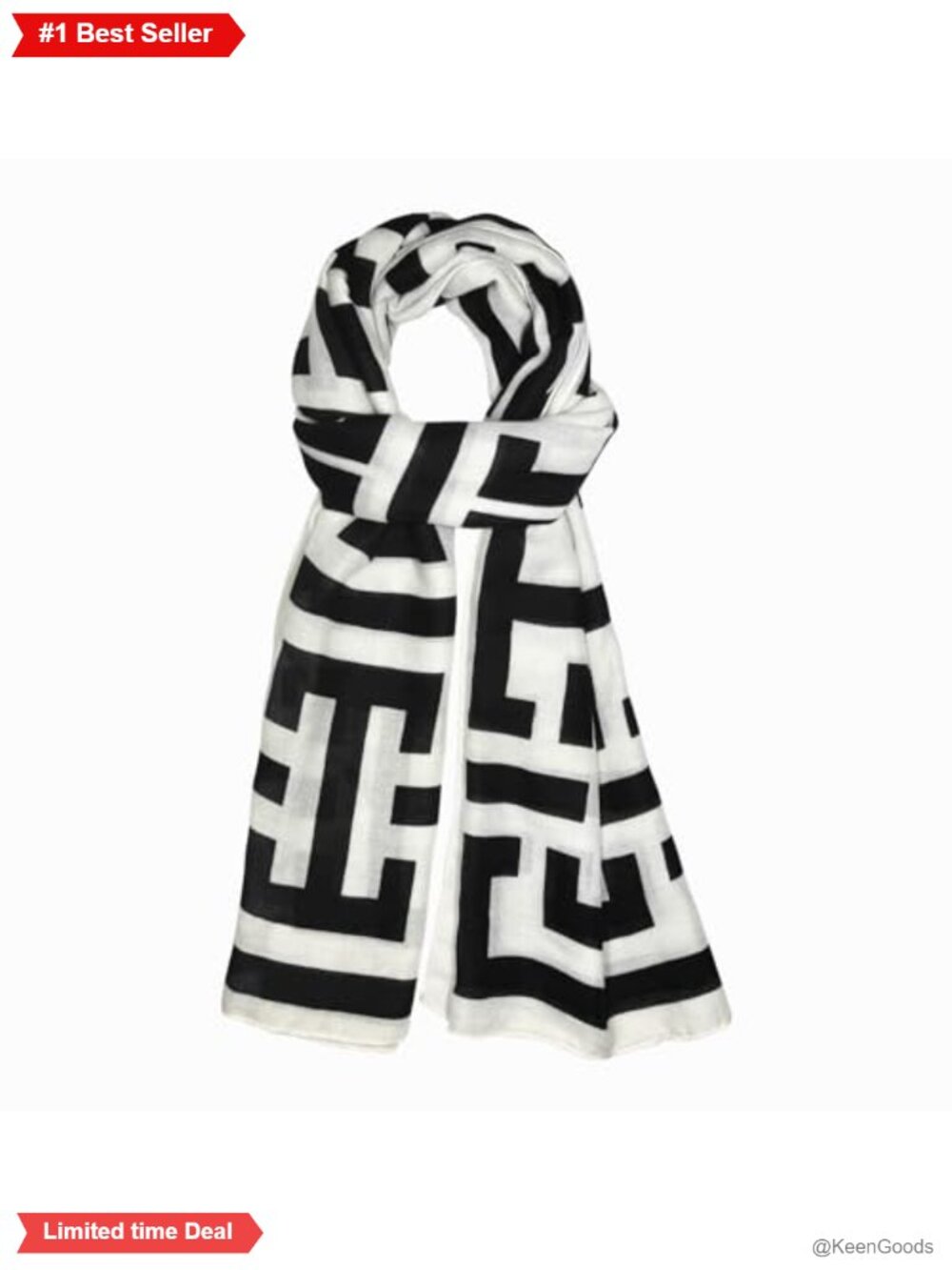 Women's Lightweight Cotton Polyester Blend Scarf Shawl Wrap